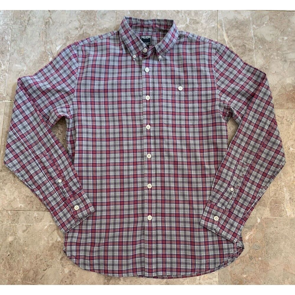 Todd Snyder Shirt Mens S Multicolor Plaid Preppy Hipster Button Up Cotton Casual